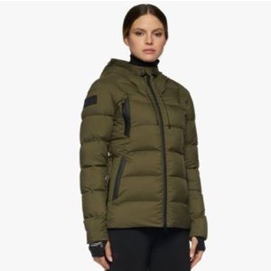 CAVALLERIA TOSCANA FW'22 MATTE JERSEY QUILTED HOODED PUFFER JACKET WOMEN